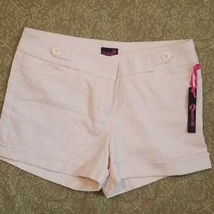 Ivory Patterned Shorts by Flirtacious